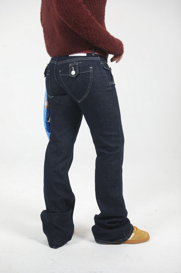 Navy Blue Y2k low waisted denim