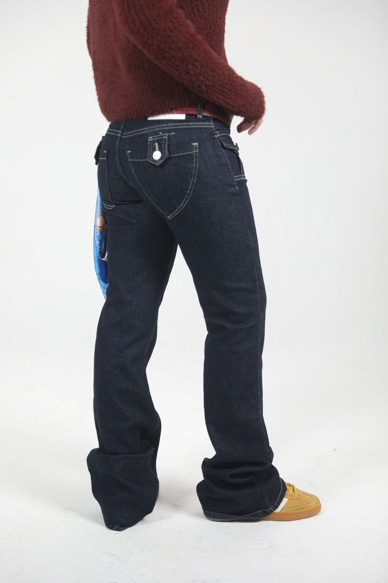 Navy Blue Y2k low waisted denim