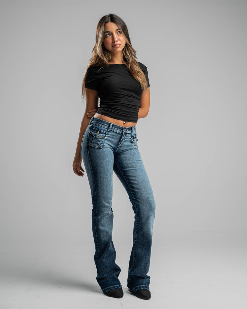 Dirty Y2k low waisted denim