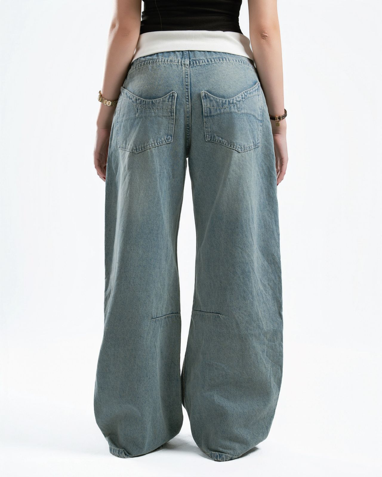 Fold-Over Jeans